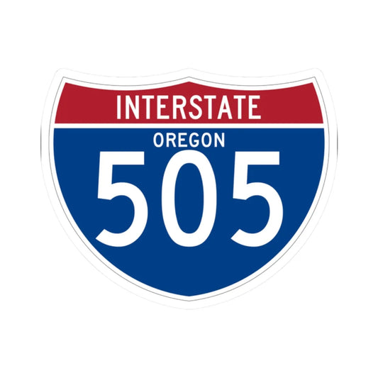 I-505 OR (Oregon) (Road Sign) STICKER Vinyl Kiss-Cut Decal 2 Inch White - The Sticker Space