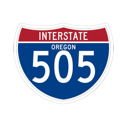 I-505 OR (Oregon) (Road Sign) STICKER Vinyl Kiss-Cut Decal 6 Inch White - The Sticker Space
