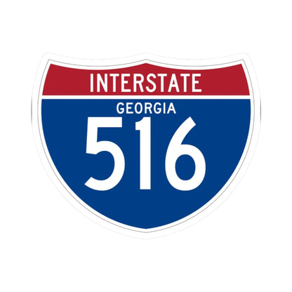 I-516 GA (Georgia) (Road Sign) STICKER Vinyl Kiss-Cut Decal 2 Inch White - The Sticker Space