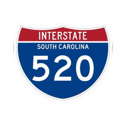 I-520 SC Metric (South Carolina) (Road Sign) STICKER Vinyl Kiss-Cut Decal 2 Inch White - The Sticker Space
