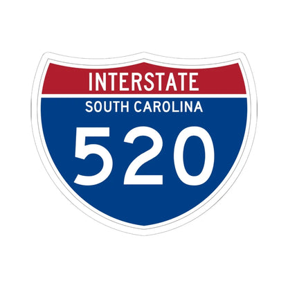 I-520 SC Metric (South Carolina) (Road Sign) STICKER Vinyl Kiss-Cut Decal 6 Inch White - The Sticker Space
