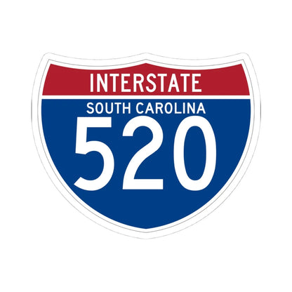 I-520 SC (South Carolina) (Road Sign) STICKER Vinyl Kiss-Cut Decal 4 Inch White - The Sticker Space