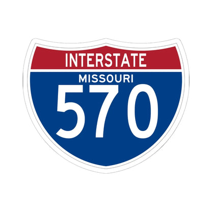 I-570 MO (Missouri) (Road Sign) STICKER Vinyl Kiss-Cut Decal 6 Inch White - The Sticker Space