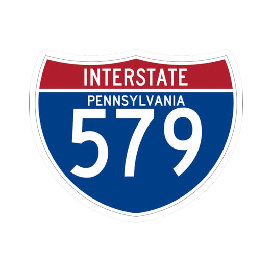 I-579 PA (Pennsylvania) (Road Sign) STICKER Vinyl Kiss-Cut Decal 2 Inch White - The Sticker Space