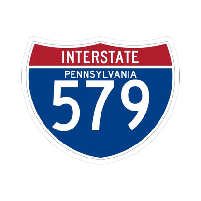 I-579 PA (Pennsylvania) (Road Sign) STICKER Vinyl Kiss-Cut Decal 3 Inch White - The Sticker Space