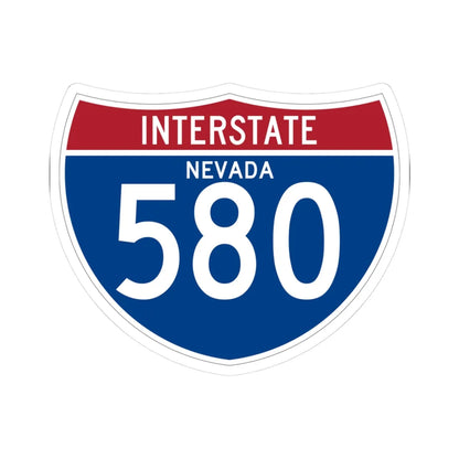 I-580 NV (Nevada) (Road Sign) STICKER Vinyl Kiss-Cut Decal 3 Inch White - The Sticker Space