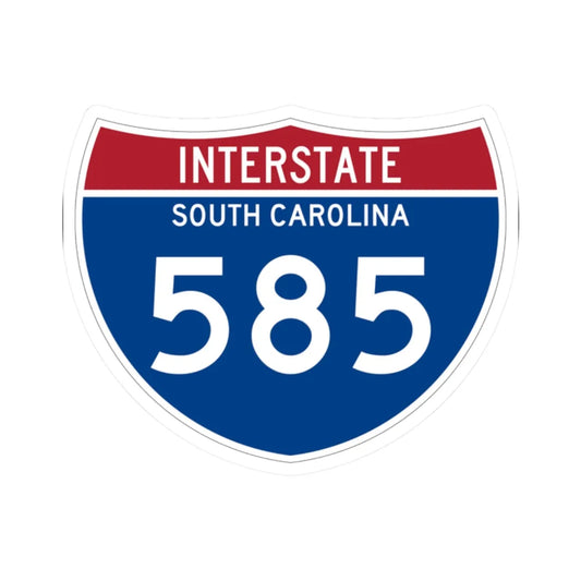 I-585 SC Metric (South Carolina) (Road Sign) STICKER Vinyl Kiss-Cut Decal 2 Inch White - The Sticker Space