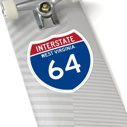 I-64 WV Metric (Virginia) (Road Sign) STICKER Vinyl Kiss-Cut Decal - The Sticker Space