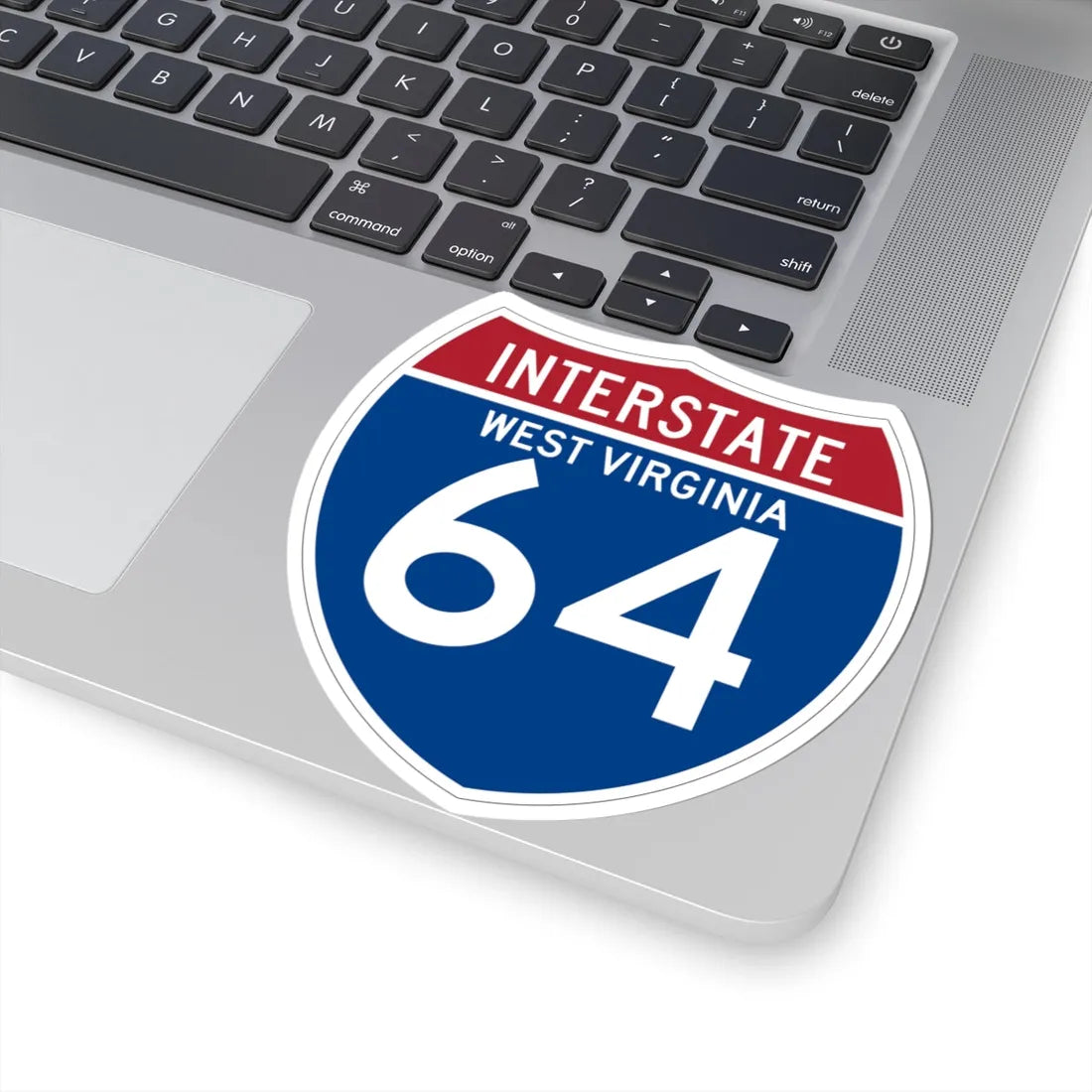 I-64 WV (Virginia) (Road Sign) STICKER Vinyl Kiss-Cut Decal - The Sticker Space