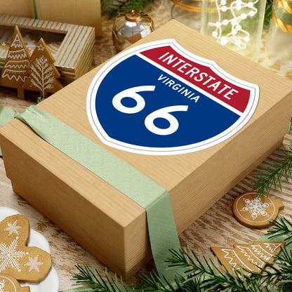 I-66 VA 1957 (Virginia) (Road Sign) STICKER Vinyl Kiss-Cut Decal - The Sticker Space