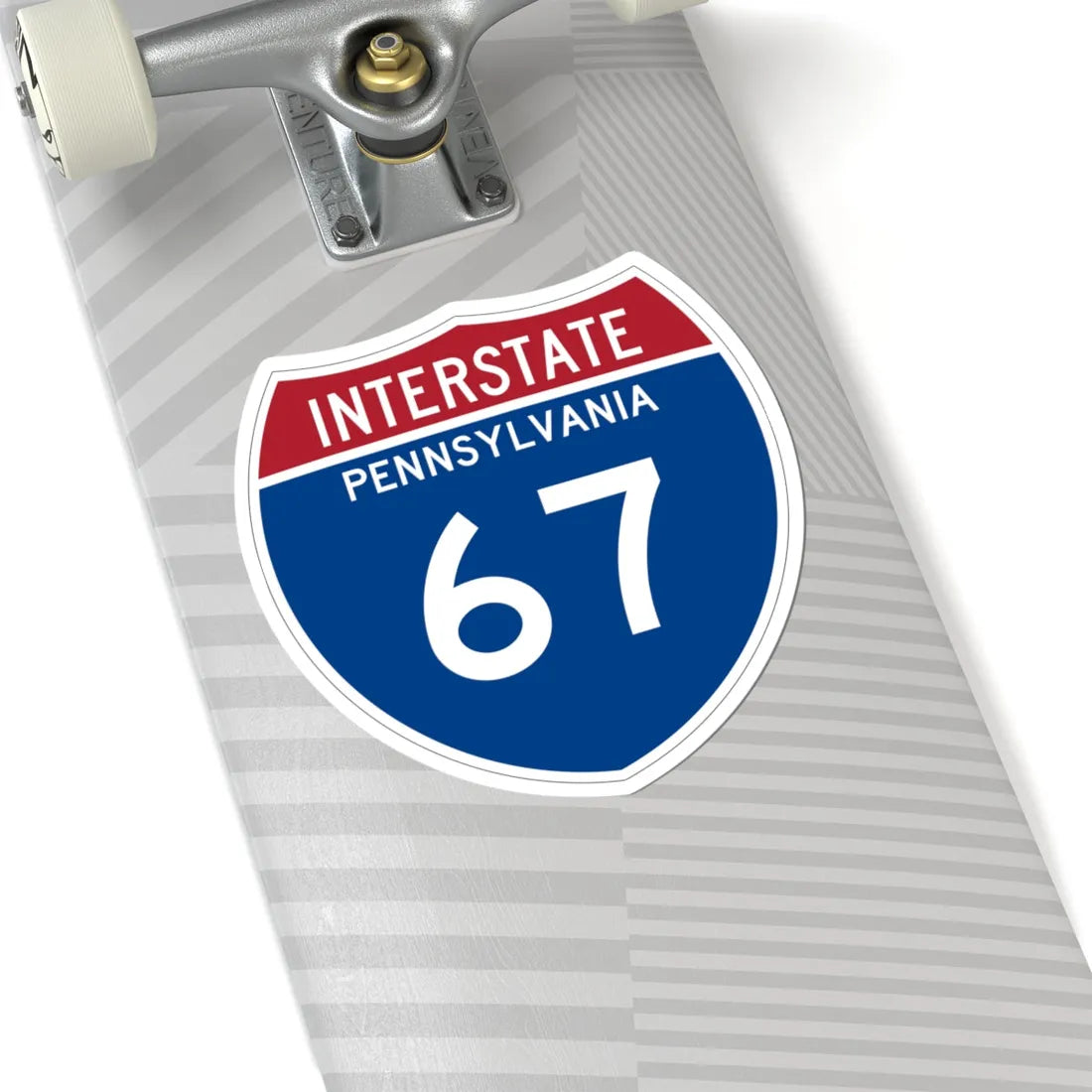 I-67 PA Metric (Pennsylvania) (Road Sign) STICKER Vinyl Kiss-Cut Decal - The Sticker Space