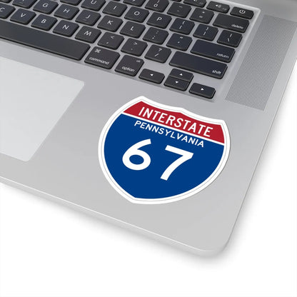 I-67 PA Metric (Pennsylvania) (Road Sign) STICKER Vinyl Kiss-Cut Decal - The Sticker Space