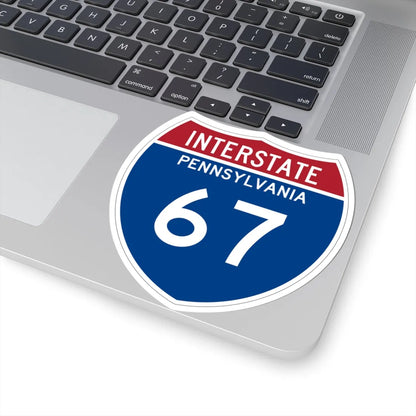 I-67 PA Metric (Pennsylvania) (Road Sign) STICKER Vinyl Kiss-Cut Decal - The Sticker Space