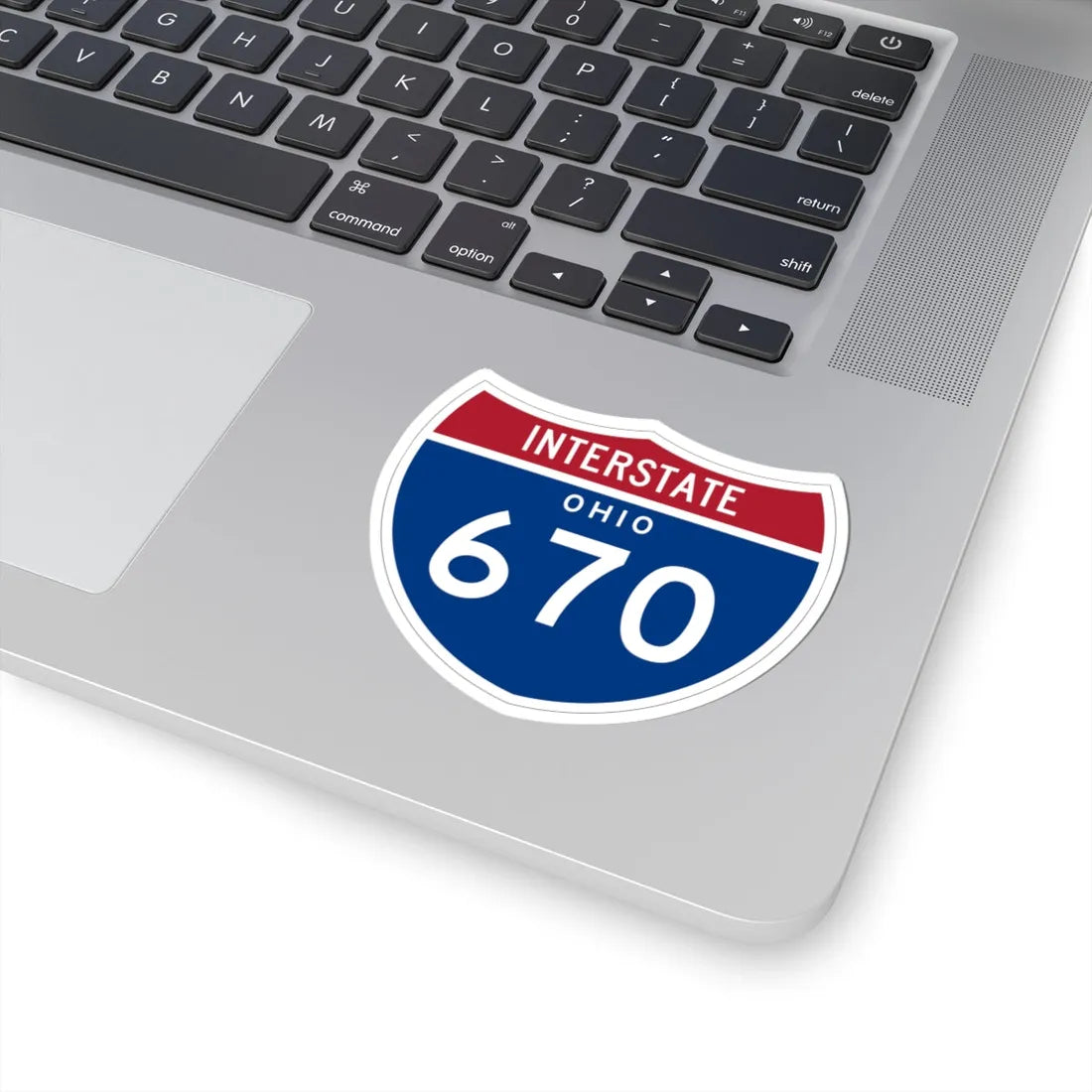 I-670 OH 1961 (Ohio) (Road Sign) STICKER Vinyl Kiss-Cut Decal - The Sticker Space