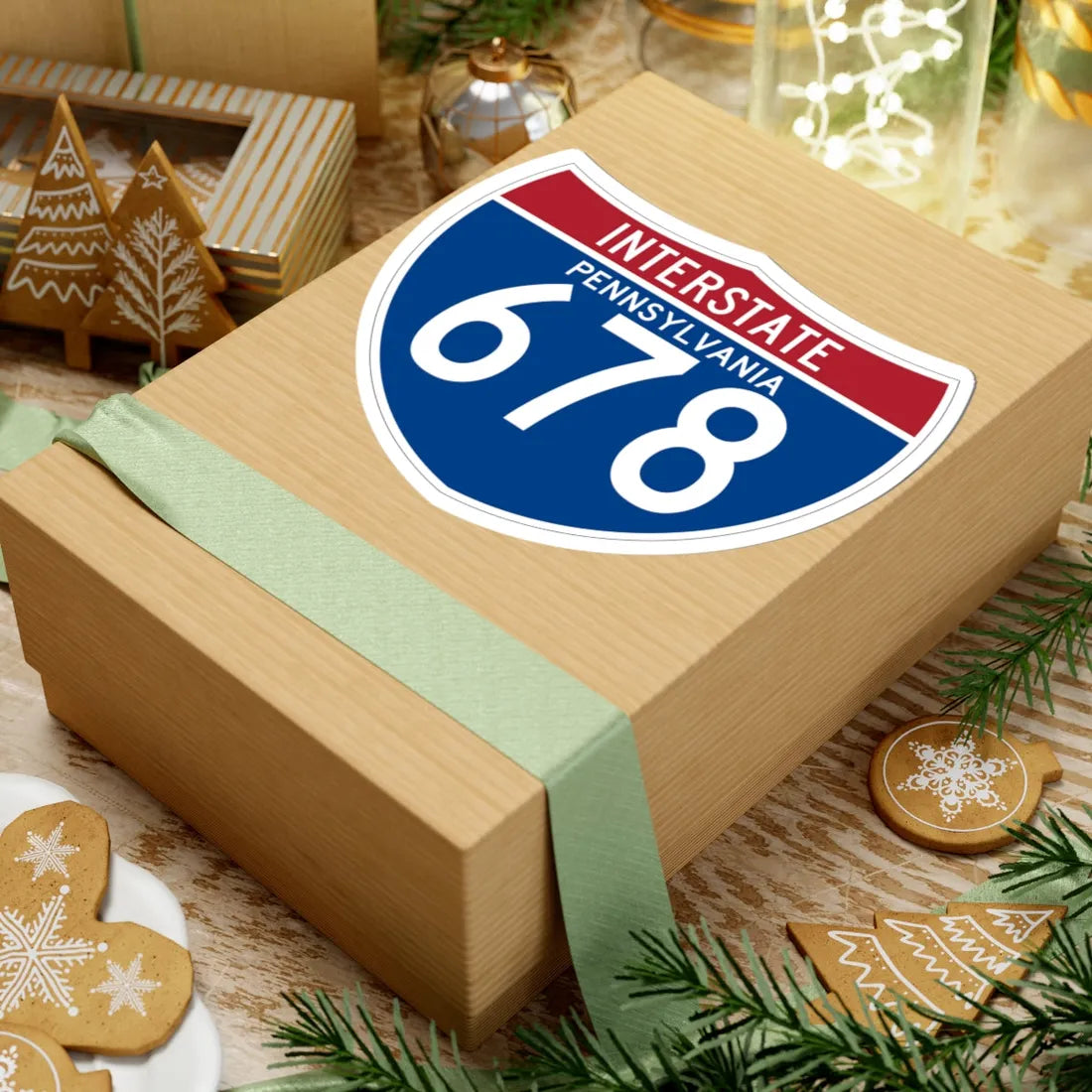 I-678 PA (Pennsylvania) (Road Sign) STICKER Vinyl Kiss-Cut Decal - The Sticker Space