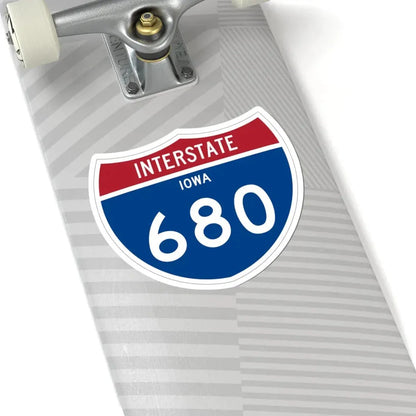 I-680 IA 1961 (Iowa) (Road Sign) STICKER Vinyl Kiss-Cut Decal - The Sticker Space