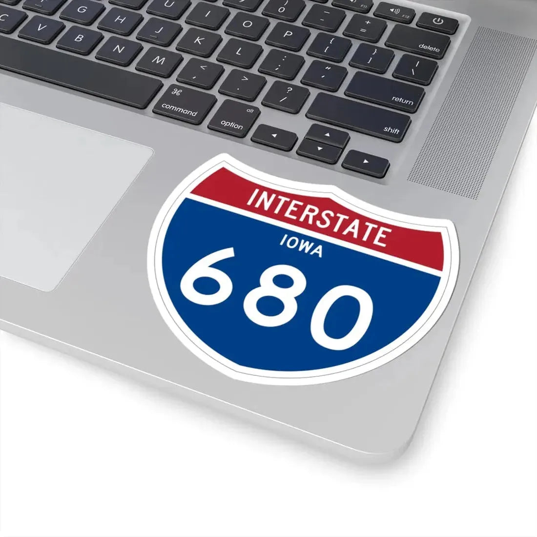 I-680 IA 1961 (Iowa) (Road Sign) STICKER Vinyl Kiss-Cut Decal - The Sticker Space