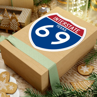 I-69 TX (Texas) (Road Sign) STICKER Vinyl Kiss-Cut Decal - The Sticker Space