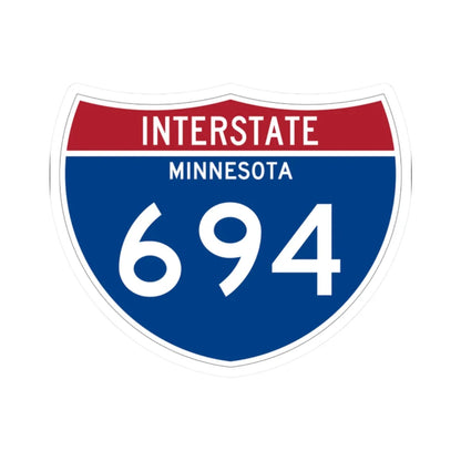 I-694 MN 1961 (Minnesota) (Road Sign) STICKER Vinyl Kiss-Cut Decal 2 Inch White - The Sticker Space