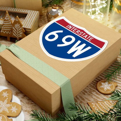 I-69W (Texas) (Road Sign) STICKER Vinyl Kiss-Cut Decal - The Sticker Space