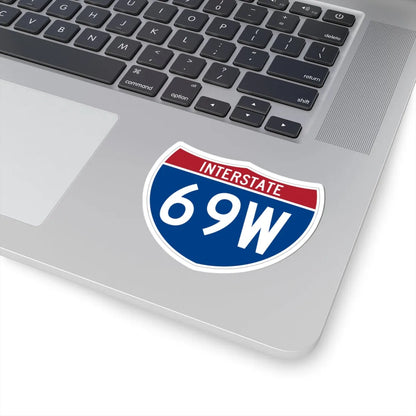 I-69W (Texas) (Road Sign) STICKER Vinyl Kiss-Cut Decal - The Sticker Space