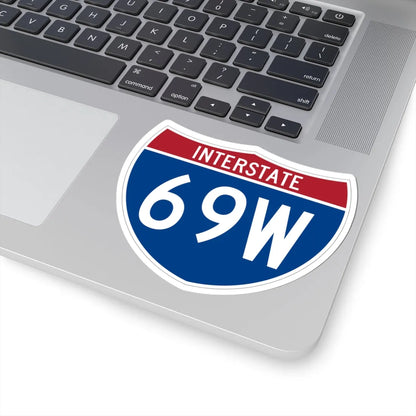 I-69W (Texas) (Road Sign) STICKER Vinyl Kiss-Cut Decal - The Sticker Space