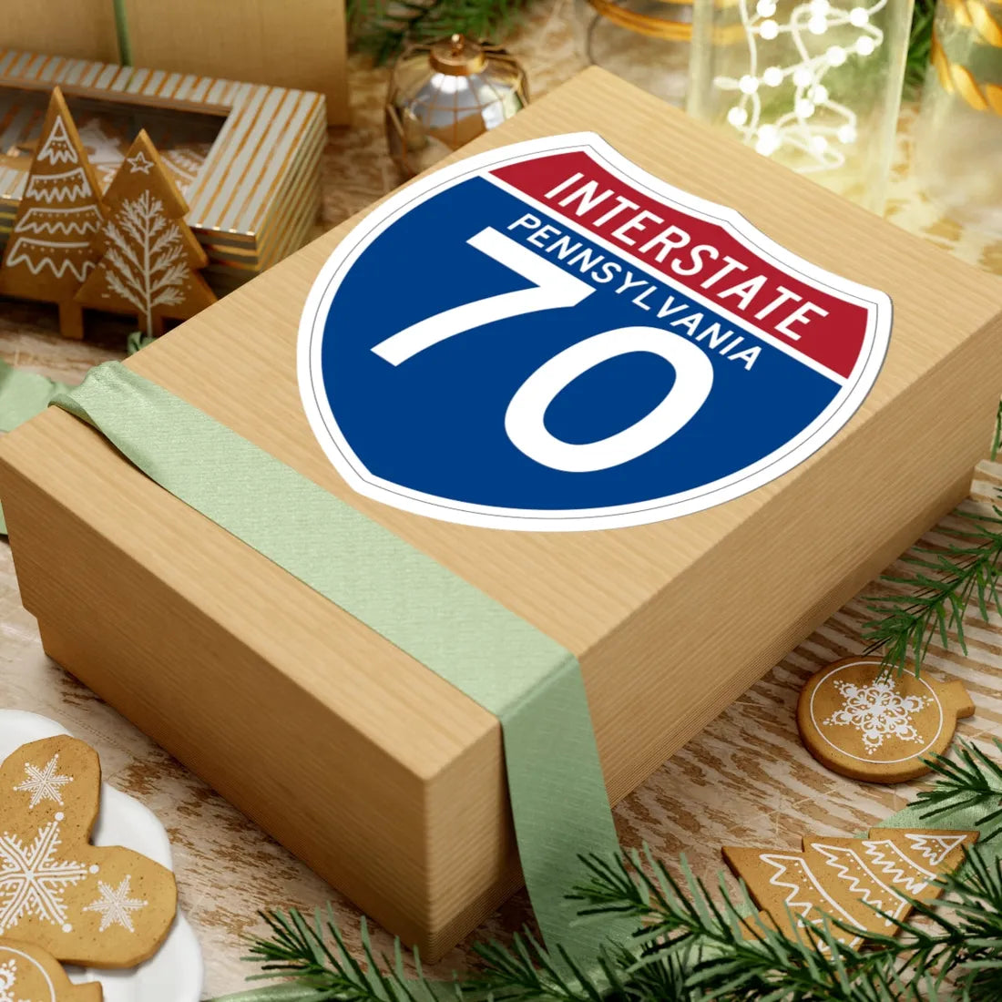 I-70 PA (Pennsylvania) (Road Sign) STICKER Vinyl Kiss-Cut Decal - The Sticker Space