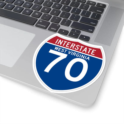 I-70 WV (Virginia) (Road Sign) STICKER Vinyl Kiss-Cut Decal - The Sticker Space