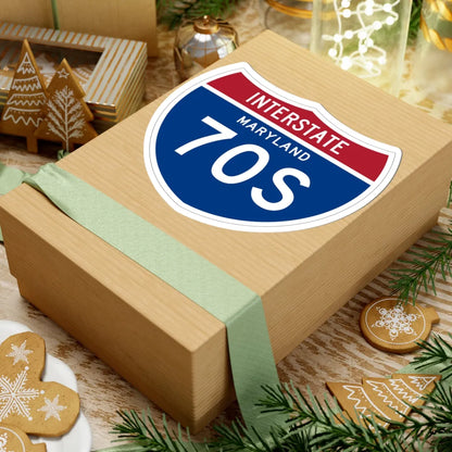 I-70S MD 1961 (Maryland) (Road Sign) STICKER Vinyl Kiss-Cut Decal - The Sticker Space