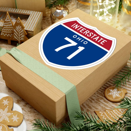 I-71 OH 1957 (Ohio) (Road Sign) STICKER Vinyl Kiss-Cut Decal - The Sticker Space