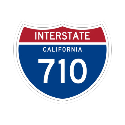 I-710 CA (California) (Road Sign) STICKER Vinyl Kiss-Cut Decal 3 Inch White - The Sticker Space