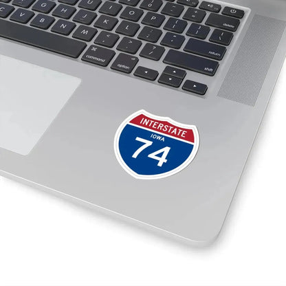 I-74 IA 1957 (Iowa) (Road Sign) STICKER Vinyl Kiss-Cut Decal - The Sticker Space