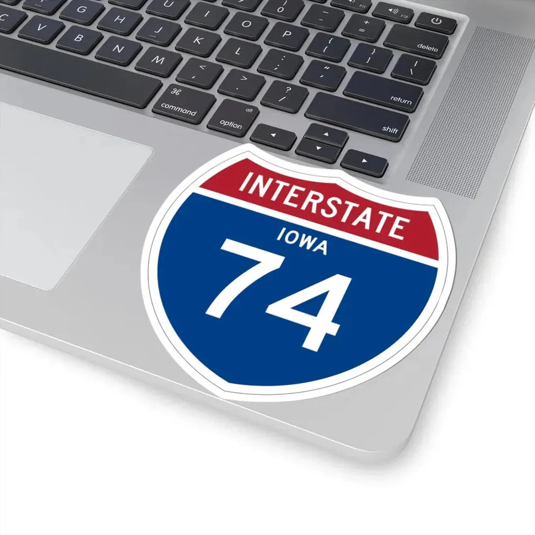 I-74 IA 1957 (Iowa) (Road Sign) STICKER Vinyl Kiss-Cut Decal - The Sticker Space