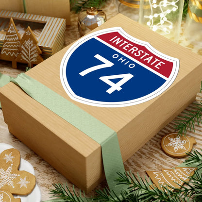 I-74 OH 1957 (Ohio) (Road Sign) STICKER Vinyl Kiss-Cut Decal - The Sticker Space