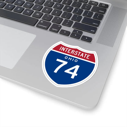 I-74 OH 1957 (Ohio) (Road Sign) STICKER Vinyl Kiss-Cut Decal - The Sticker Space