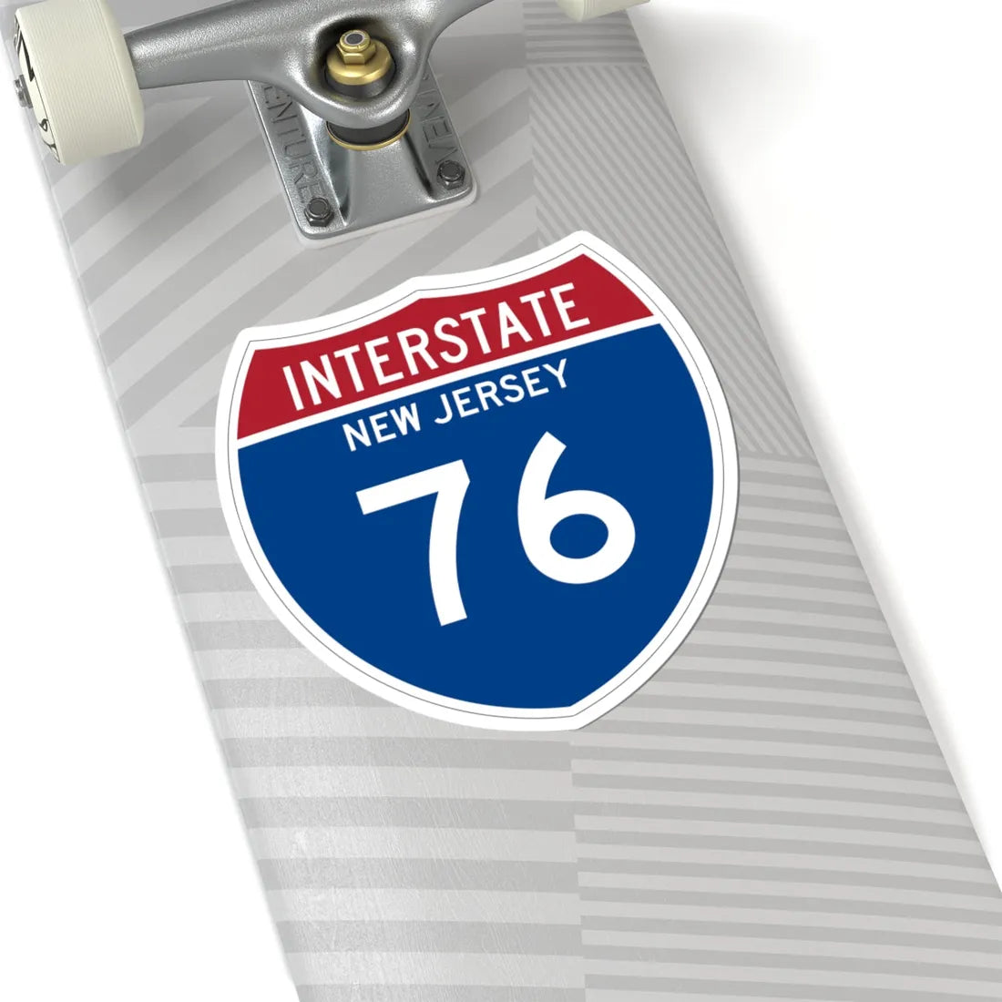 I-76 NJ Metric (New Jersey) (Road Sign) STICKER Vinyl Kiss-Cut Decal - The Sticker Space