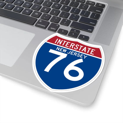 I-76 NJ (New Jersey) (Road Sign) STICKER Vinyl Kiss-Cut Decal - The Sticker Space