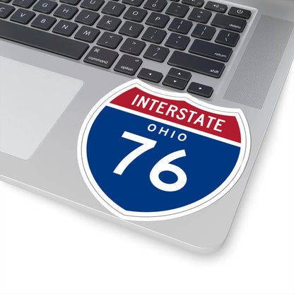 I-76 OH 1957 (Ohio) (Road Sign) STICKER Vinyl Kiss-Cut Decal - The Sticker Space