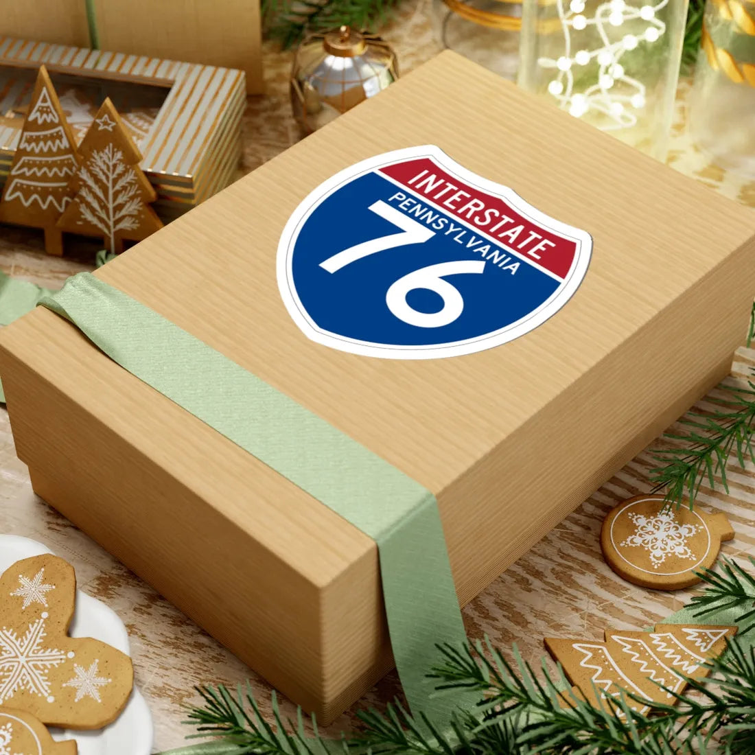 I-76 PA (Pennsylvania) (Road Sign) STICKER Vinyl Kiss-Cut Decal - The Sticker Space