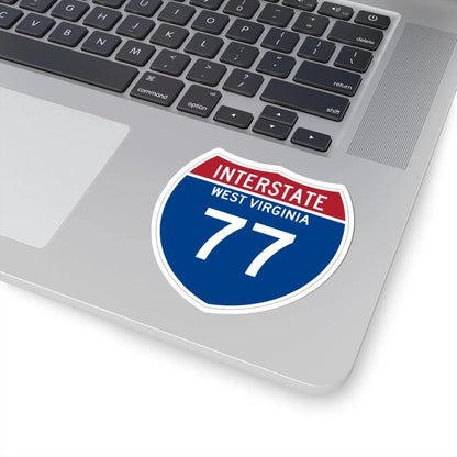 I-77 WV Metric (Virginia) (Road Sign) STICKER Vinyl Kiss-Cut Decal - The Sticker Space