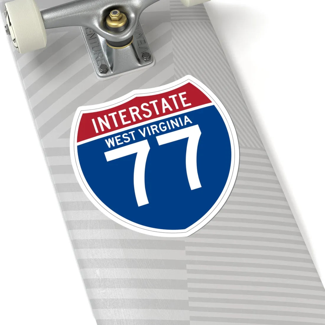 I-77 WV (Virginia) (Road Sign) STICKER Vinyl Kiss-Cut Decal - The Sticker Space