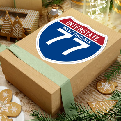 I-77 WV (Virginia) (Road Sign) STICKER Vinyl Kiss-Cut Decal - The Sticker Space