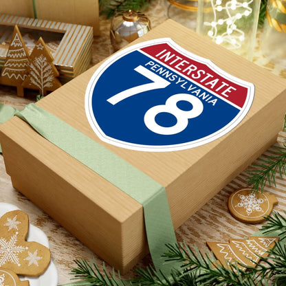 I-78 PA (Pennsylvania) (Road Sign) STICKER Vinyl Kiss-Cut Decal - The Sticker Space