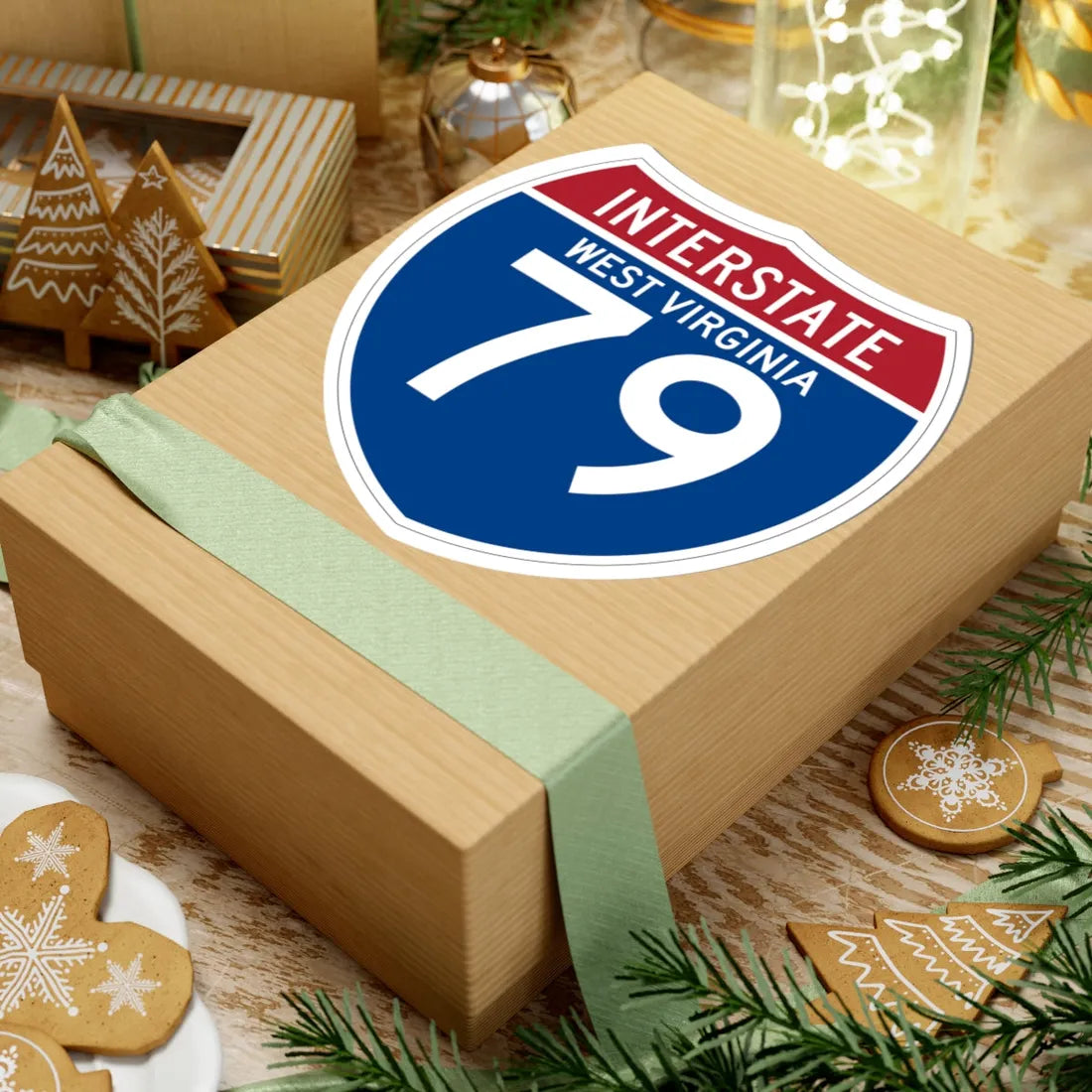 I-79 WV (Virginia) (Road Sign) STICKER Vinyl Kiss-Cut Decal - The Sticker Space