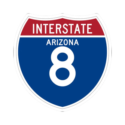 I-8 AZ (Arizona) (Road Sign) STICKER Vinyl Kiss-Cut Decal 2 Inch White - The Sticker Space