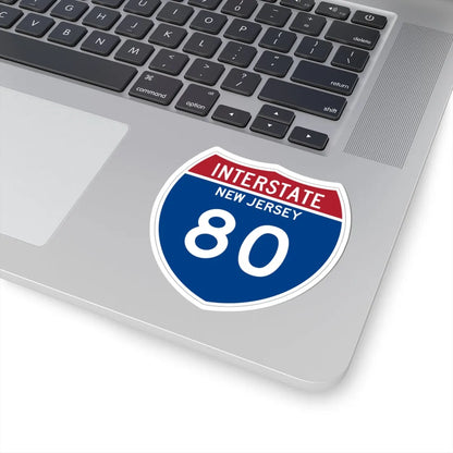 I-80 NJ Metric (New Jersey) (Road Sign) STICKER Vinyl Kiss-Cut Decal - The Sticker Space