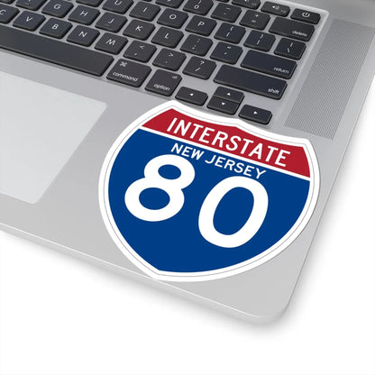 I-80 NJ (New Jersey) (Road Sign) STICKER Vinyl Kiss-Cut Decal - The Sticker Space