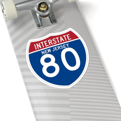 I-80 NJ (New Jersey) (Road Sign) STICKER Vinyl Kiss-Cut Decal - The Sticker Space