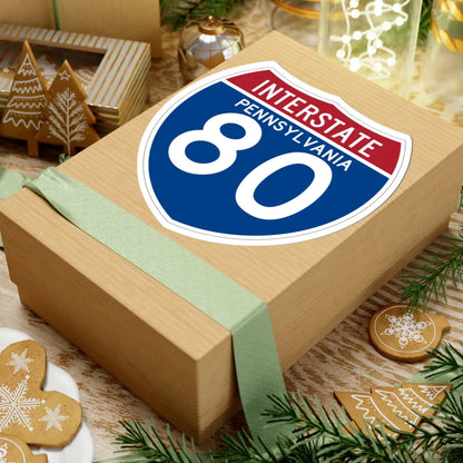 I-80 PA (Pennsylvania) (Road Sign) STICKER Vinyl Kiss-Cut Decal - The Sticker Space