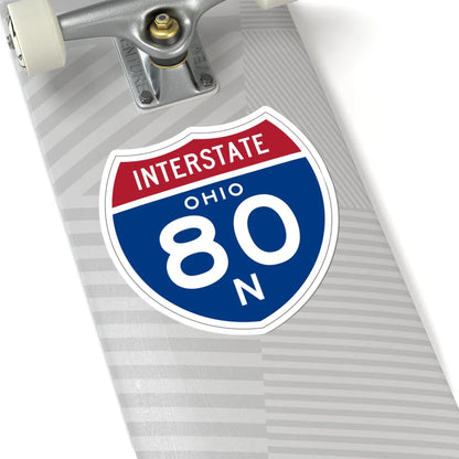 I-80N OH 1957 (Ohio) (Road Sign) STICKER Vinyl Kiss-Cut Decal - The Sticker Space